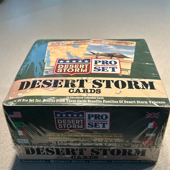 Two Sets of Sealed Desert Storm Pro Set and Topps Trading and Educational Cards - Picture 8 of 8